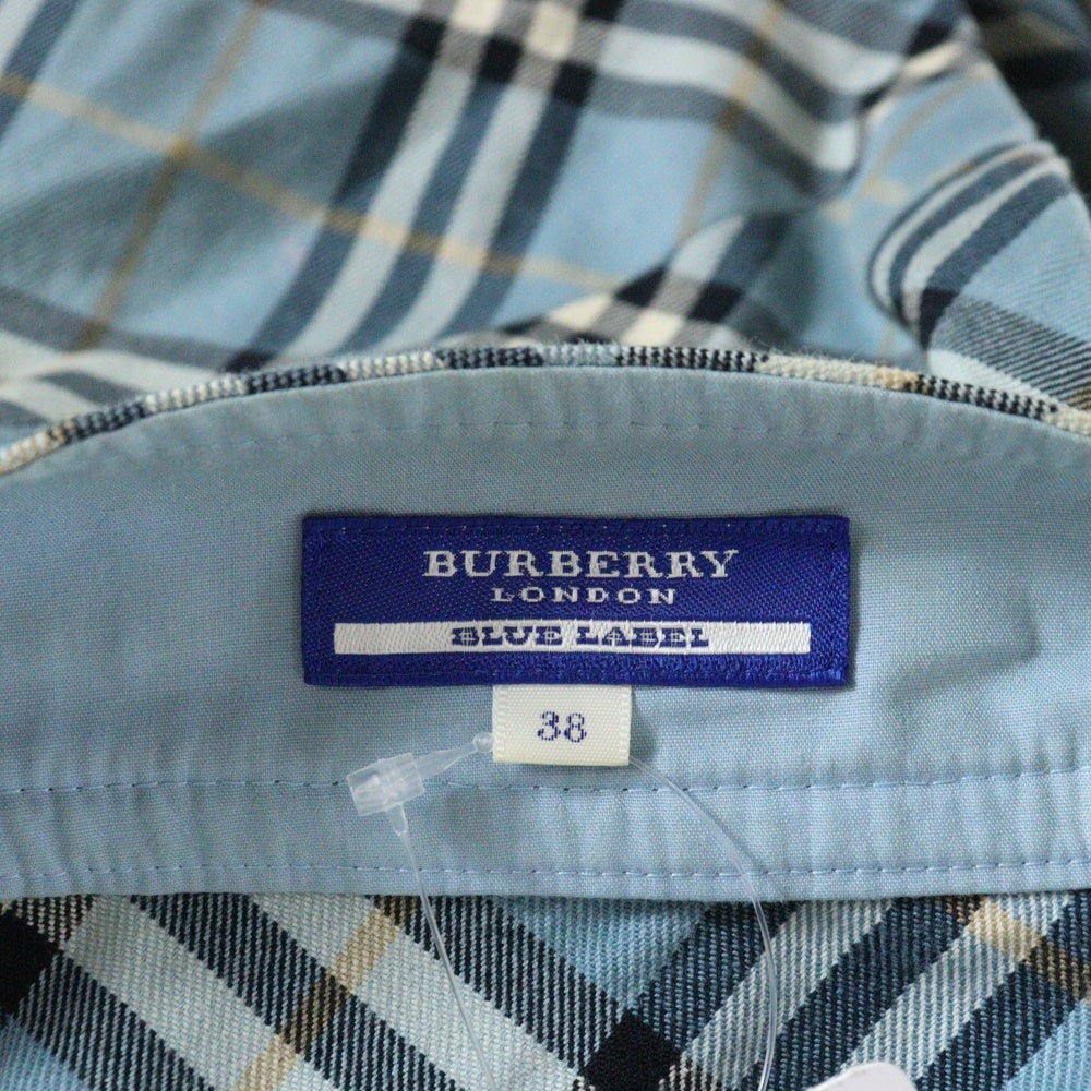 BURBERRY BLUE LABEL(バーバリーブルーレーベル) チェック柄 スカート ブルー