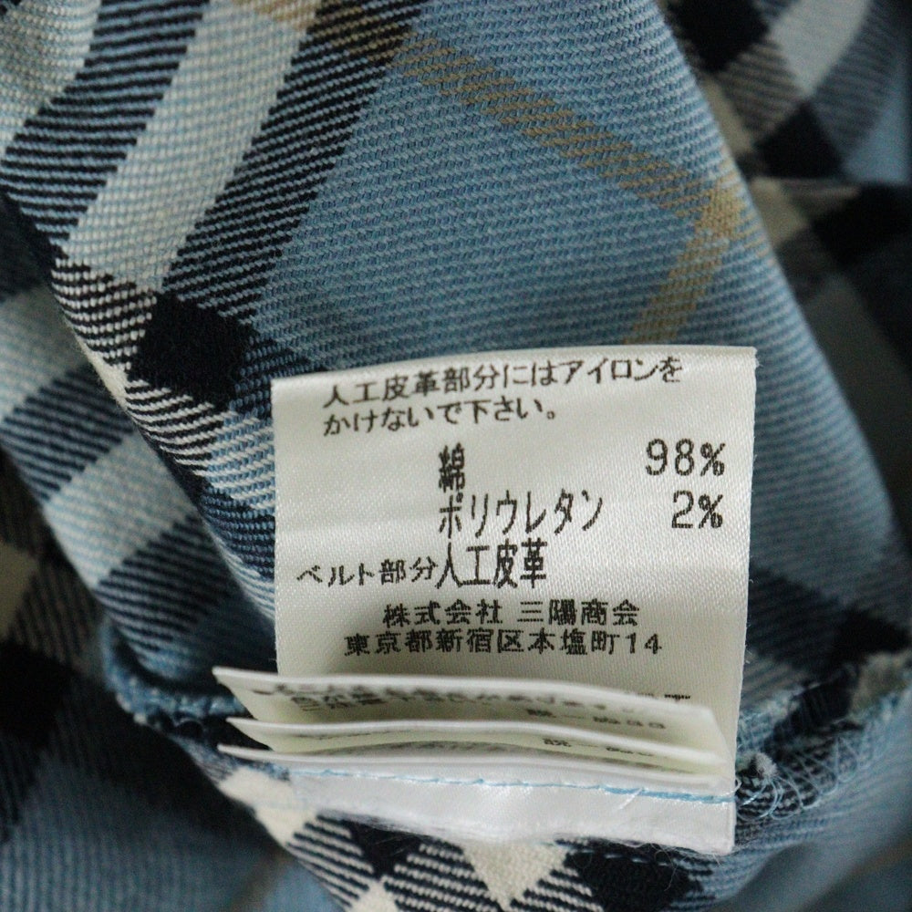 BURBERRY BLUE LABEL(バーバリーブルーレーベル) チェック柄 スカート ブルー