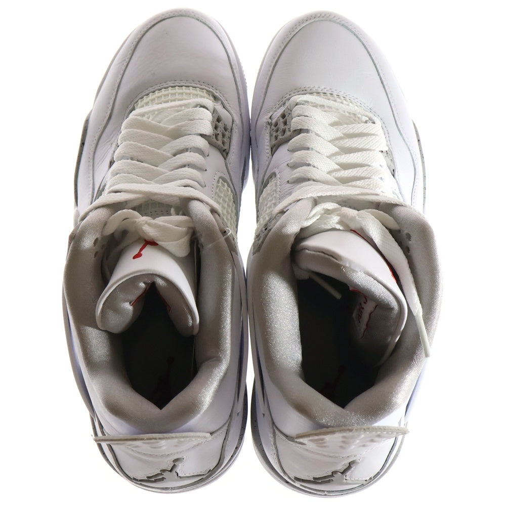 NIKE(ナイキ) AIR JORDAN 4 RETRO エアジョーダン 4 レトロ ハイカットスニーカー シューズ ホワイト US9/27.0cm CT8527-100