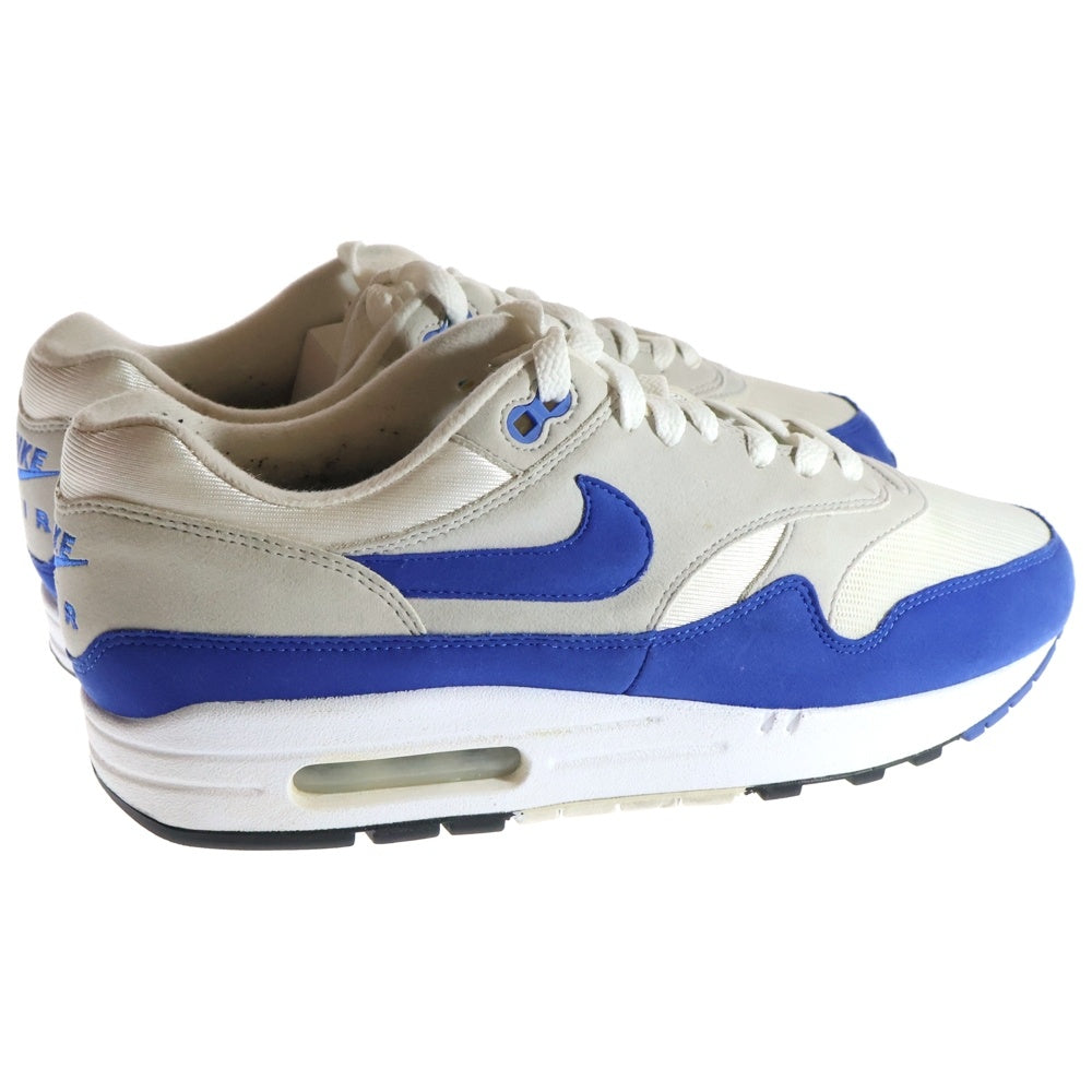NIKE(ナイキ) 2017年製 AIR MAX 1 Anniversay Royal アニバーサリー ロイヤル ローカットスニーカー ホワイト ブルー US9/27.0cm 908375-102