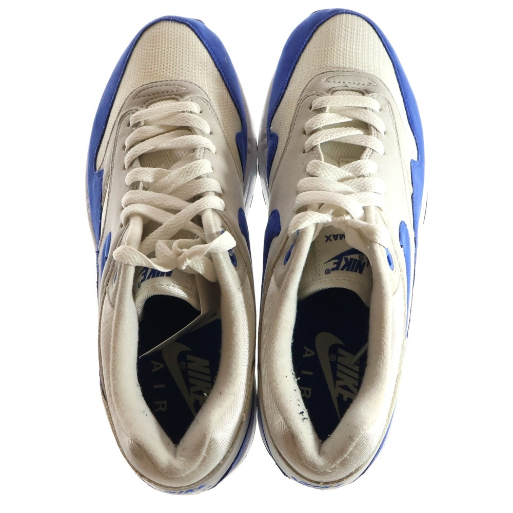 NIKE(ナイキ) 2017年製 AIR MAX 1 Anniversay Royal アニバーサリー ロイヤル ローカットスニーカー ホワイト ブルー US9/27.0cm 908375-102