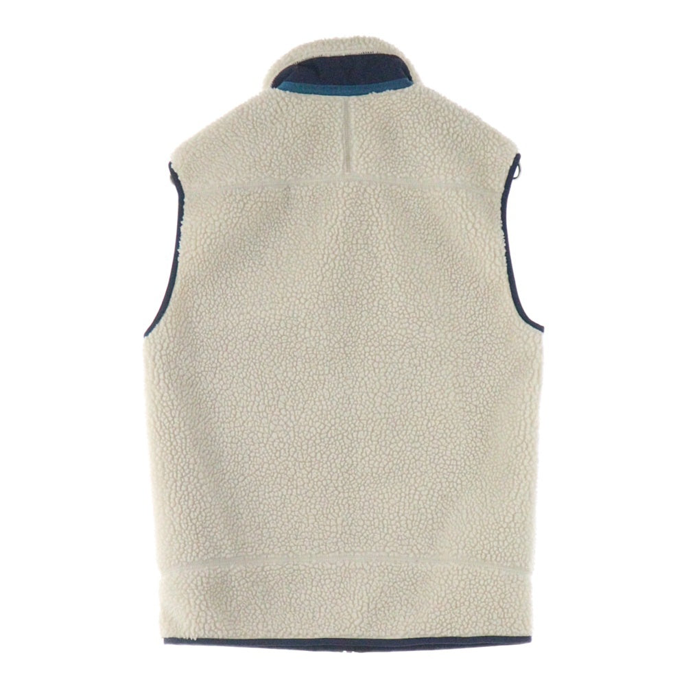 PATAGONIA(パタゴニア) Classic Retro-X Vest ジップアップ ノースリーブ フリースベスト アイボリー 23048FA19