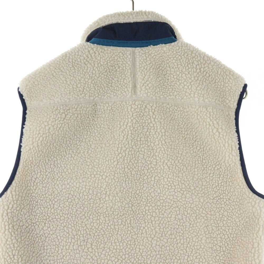 PATAGONIA(パタゴニア) Classic Retro-X Vest ジップアップ ノースリーブ フリースベスト アイボリー 23048FA19