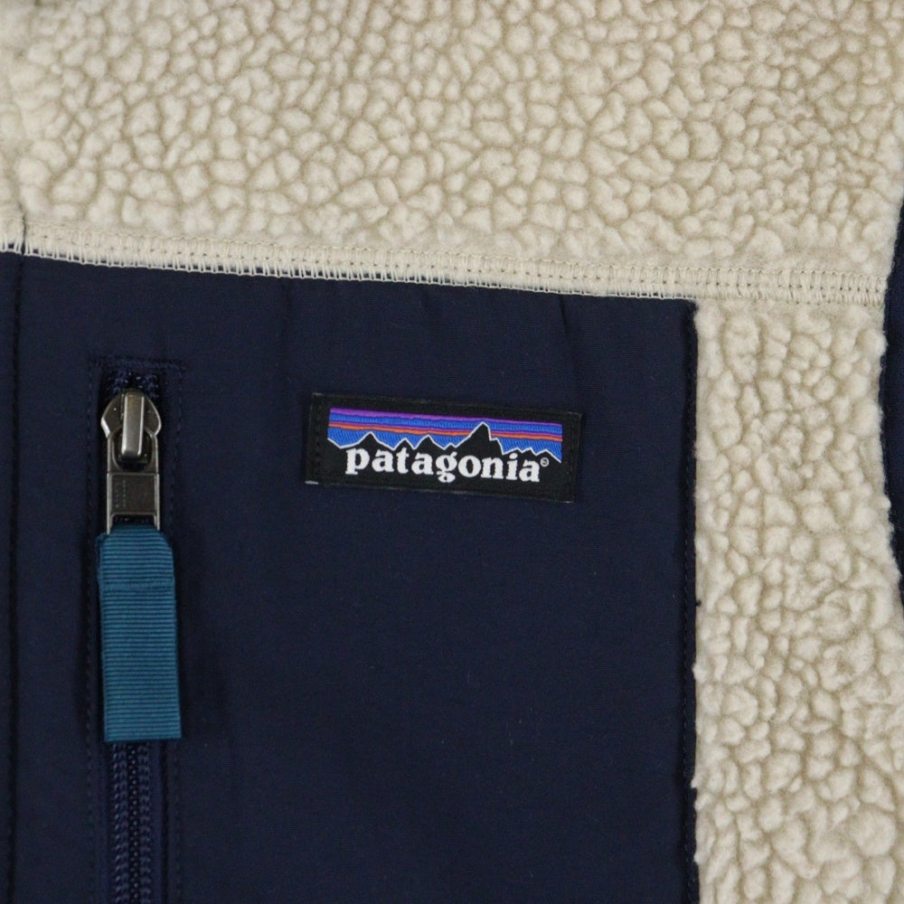 PATAGONIA(パタゴニア) Classic Retro-X Vest ジップアップ ノースリーブ フリースベスト アイボリー 23048FA19