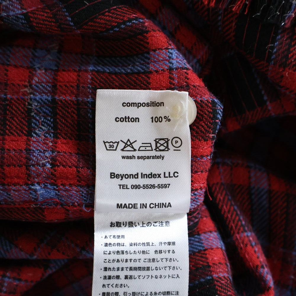 AFB(エーエフビー) Spangle Shirts スパンコール長袖シャツ レッド