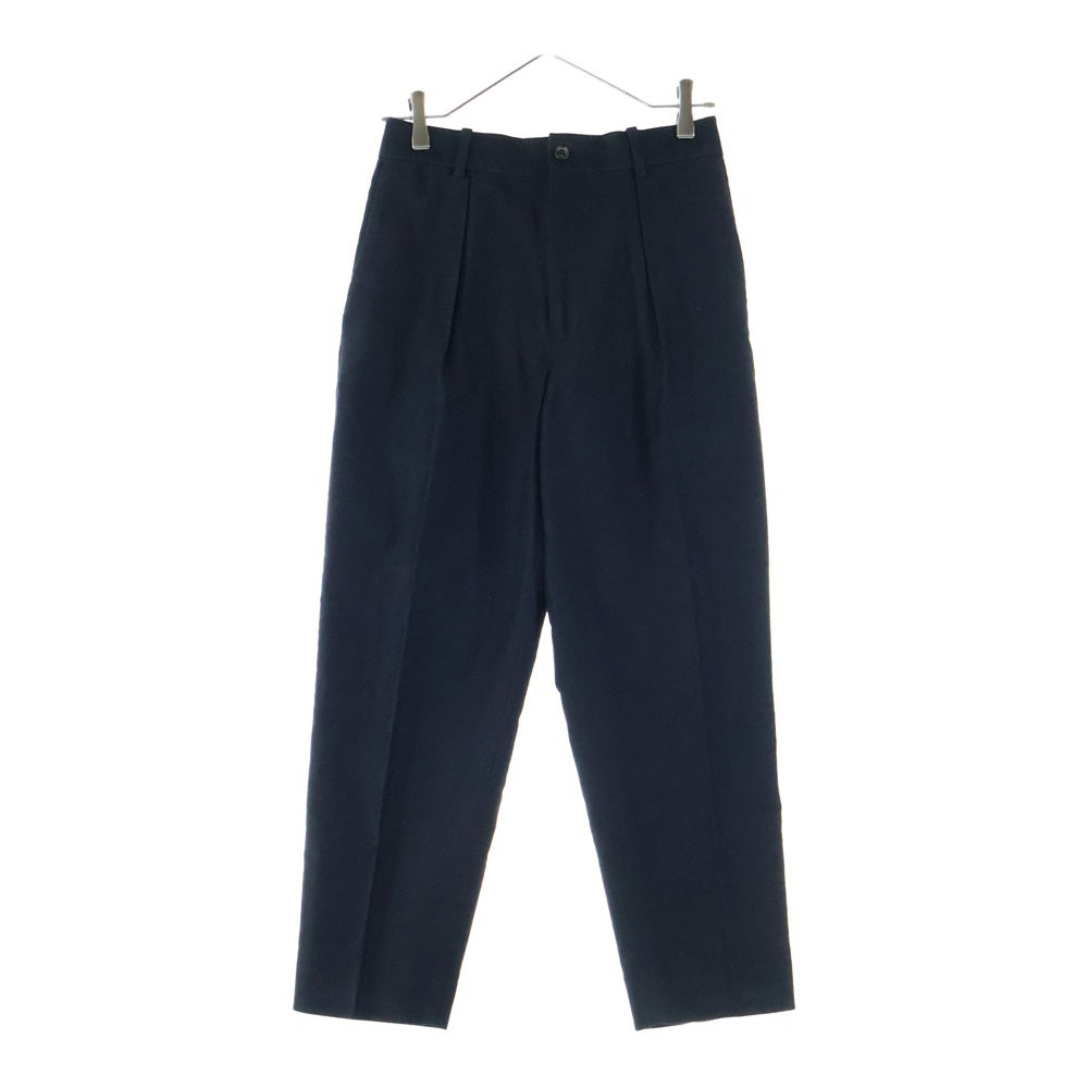 MARKAWARE(マーカウェア) PLEAT FRONT PEGTOP タック スラックスパンツ ブラック A20C-05PT01C