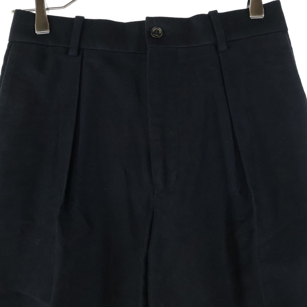 MARKAWARE(マーカウェア) PLEAT FRONT PEGTOP タック スラックスパンツ ブラック A20C-05PT01C