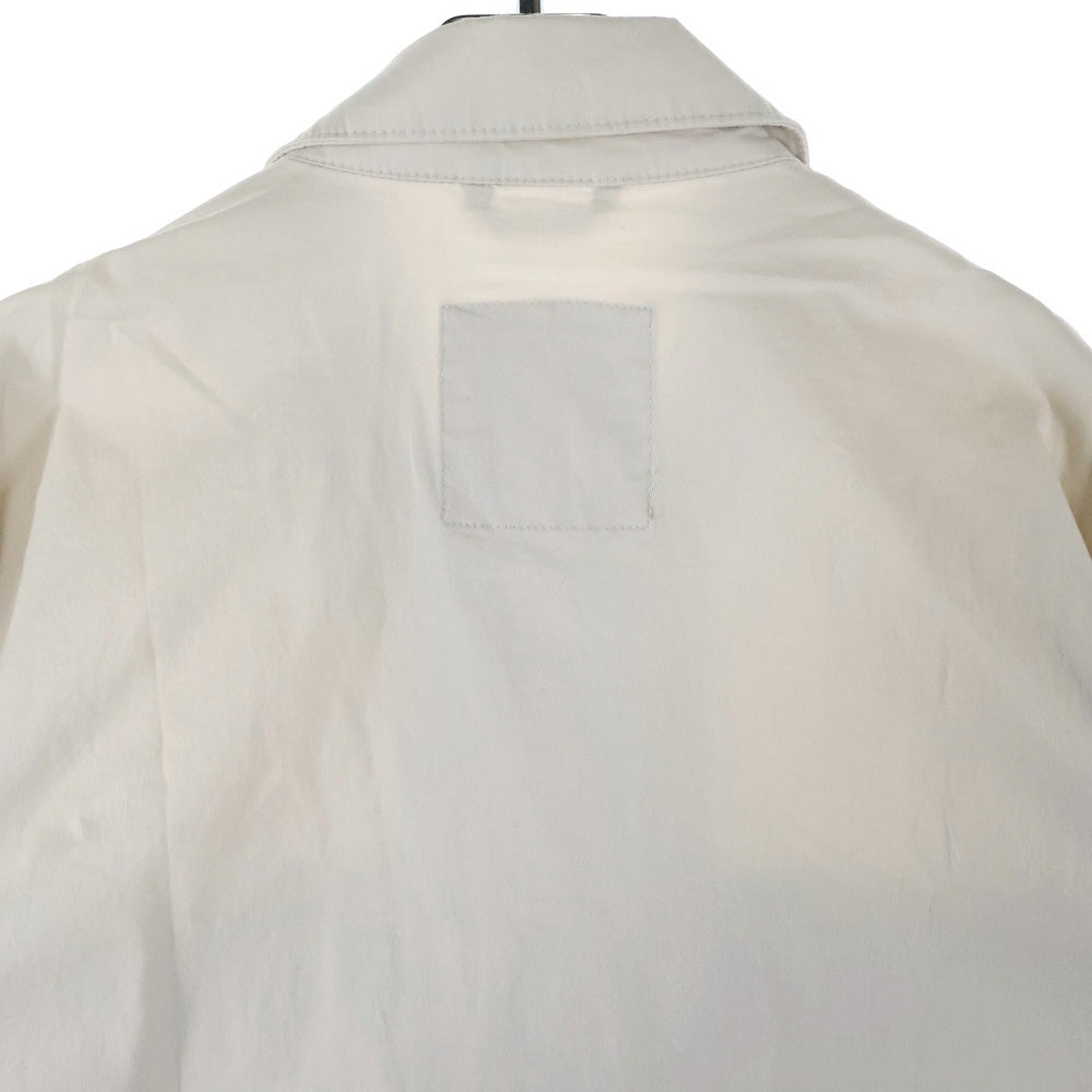 Abercrombie&Fitch(アバクロンビーアンドフィッチ) フロントボタン 2ポケット コットン 長袖シャツ ロングスリーブ アイボリー