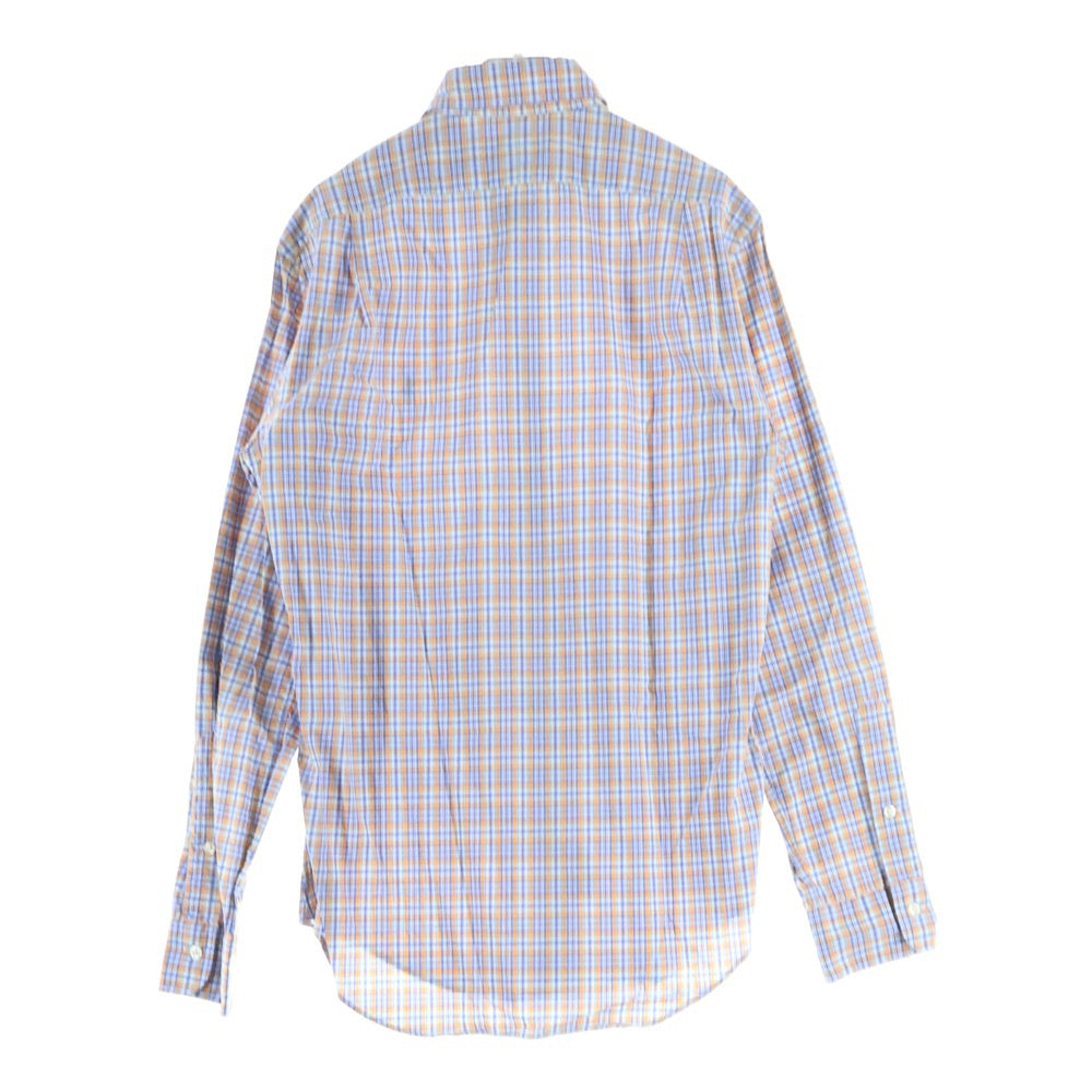 POLO RALPH LAUREN(ポロラルフローレン) チェック柄 長袖シャツ ブルー/オレンジ
