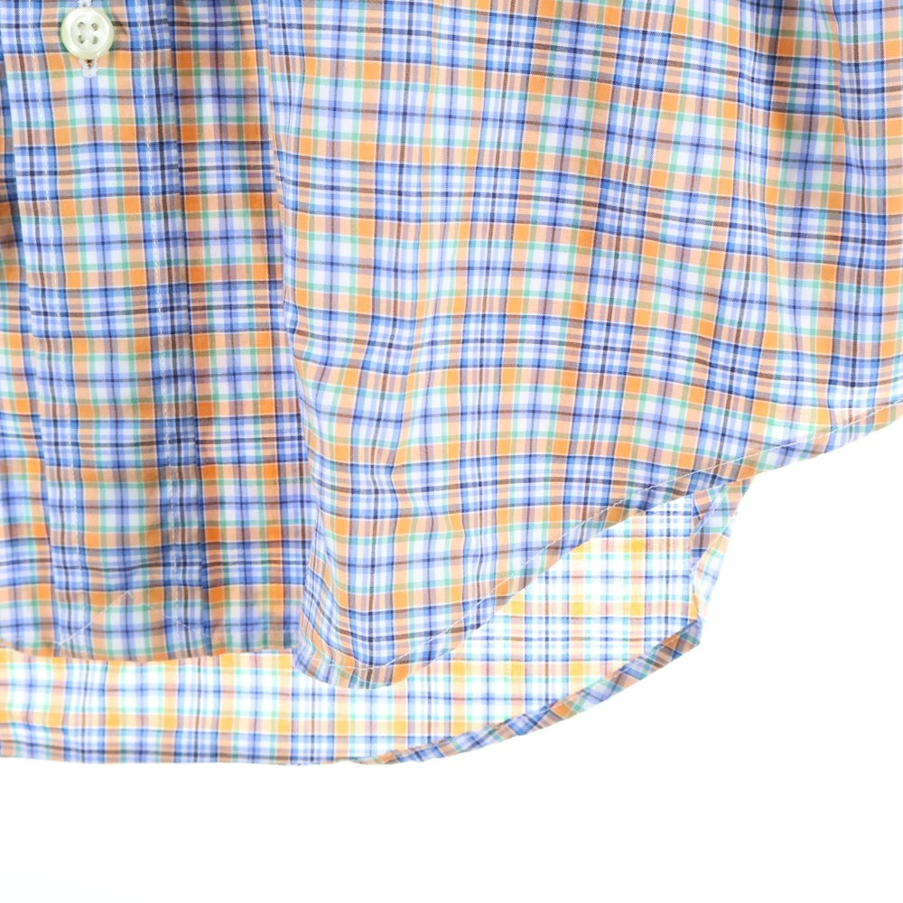 POLO RALPH LAUREN(ポロラルフローレン) チェック柄 長袖シャツ ブルー/オレンジ