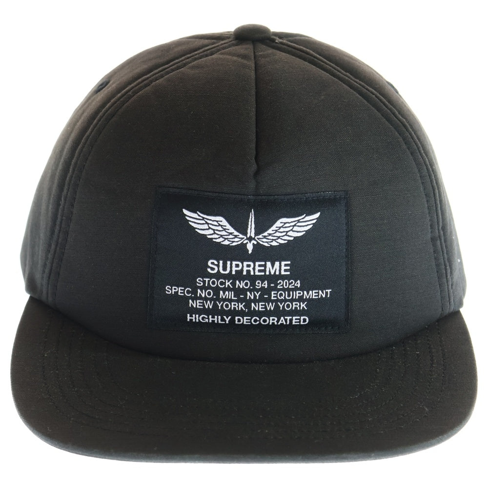 SUPREME(シュプリーム) 24SS Surplus 5-Panel Cap サープラス 5パネル キャップ ブラック
