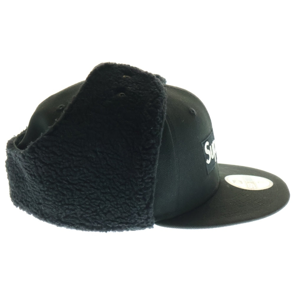 SUPREME(シュプリーム) 21AW ×NEW ERA Box Logo Flight Cap ニューエラ ボックスロゴ フライトキャップ ブラック
