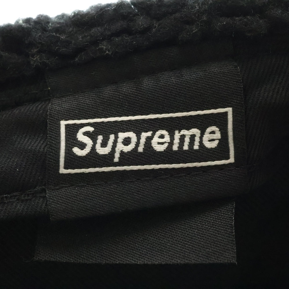 SUPREME(シュプリーム) 21AW ×NEW ERA Box Logo Flight Cap ニューエラ ボックスロゴ フライトキャップ ブラック