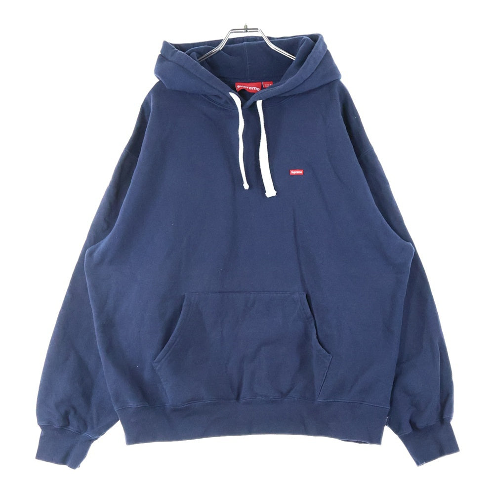 SUPREME(シュプリーム) 23AW Small Box Drawcord Hooded Sweatshirt スモールボックスロゴ スウェット プルオーバーパーカー ネイビー