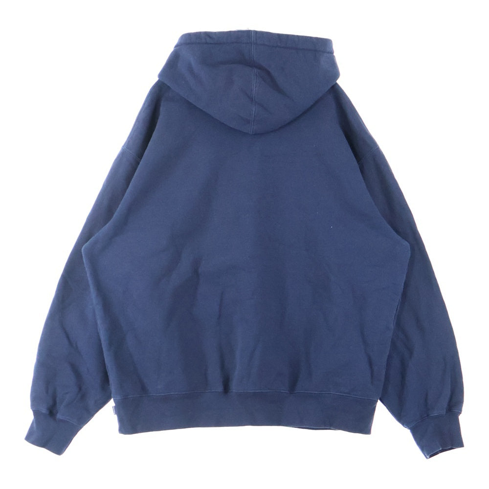 SUPREME(シュプリーム) 23AW Small Box Drawcord Hooded Sweatshirt スモールボックスロゴ スウェット プルオーバーパーカー ネイビー