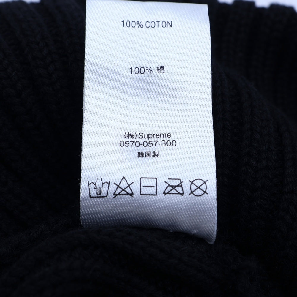 SUPREME(シュプリーム) 20SS Overdyed Beanie オーバーダイ スモールロゴ ビーニー ニット帽 ブラック