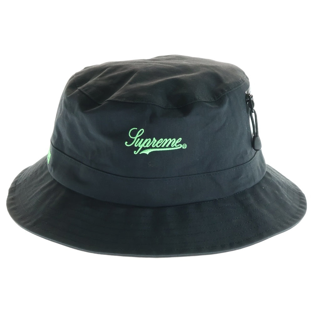 SUPREME(シュプリーム) 21AW GORE-TEX Tech Crusher ゴアテックス ロゴ刺繍 バケットハット 帽子 ブラック