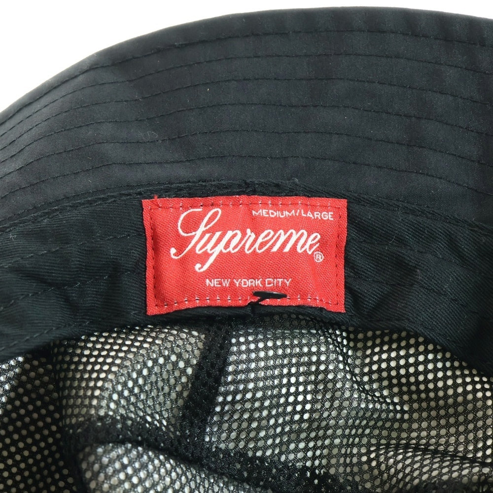 SUPREME(シュプリーム) 21AW GORE-TEX Tech Crusher ゴアテックス ロゴ刺繍 バケットハット 帽子 ブラック