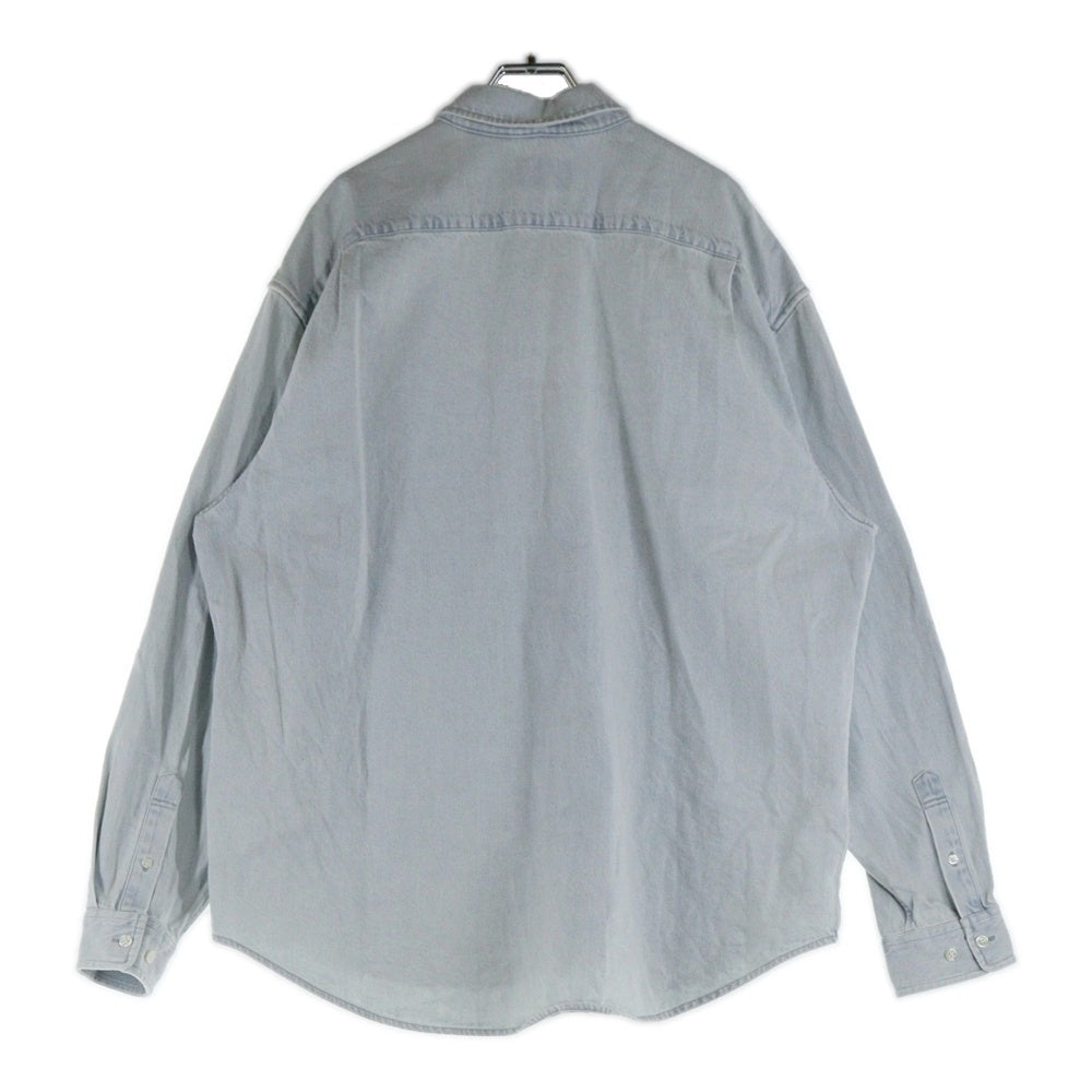 SUPREME(シュプリーム) 24SS Small Box Shirt Washed Denim スモールボックスロゴ ウォッシュドデニム 長袖シャツ ジャケット インディゴ