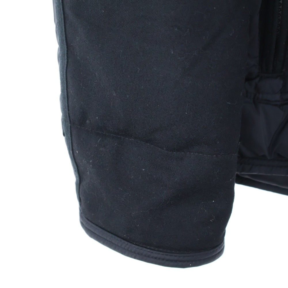 MONCLER(モンクレール) 18AW RYAN GIUBBOTTO 素材切替 フーディ ジップアップダウンジャケット ブラック D20914139285