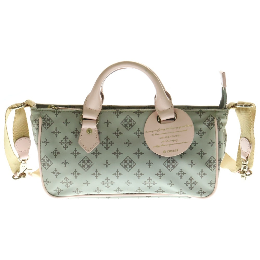 russet(ラシット) 2WAY ハンド ショルダーバッグ グレー/ピンク レディース