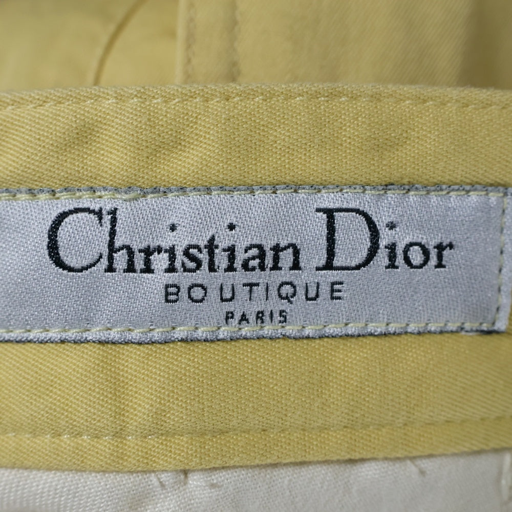 Christian Dior(クリスチャンディオール) ジップフライ コットン チノパンツ イエロー M1-RJS3002