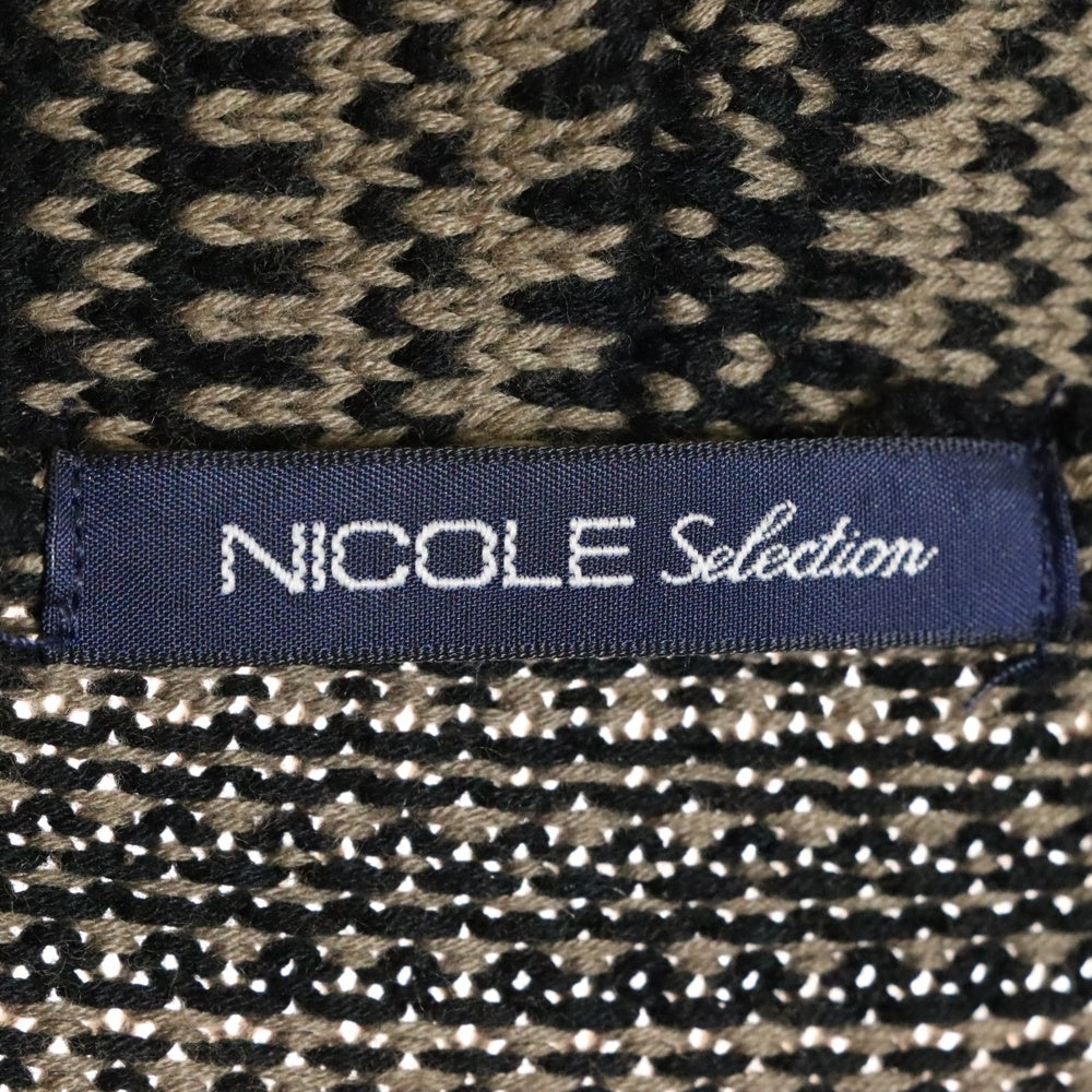 NO BRAND(ノーブランド) NICOLE ニット カーディガン ブラウン