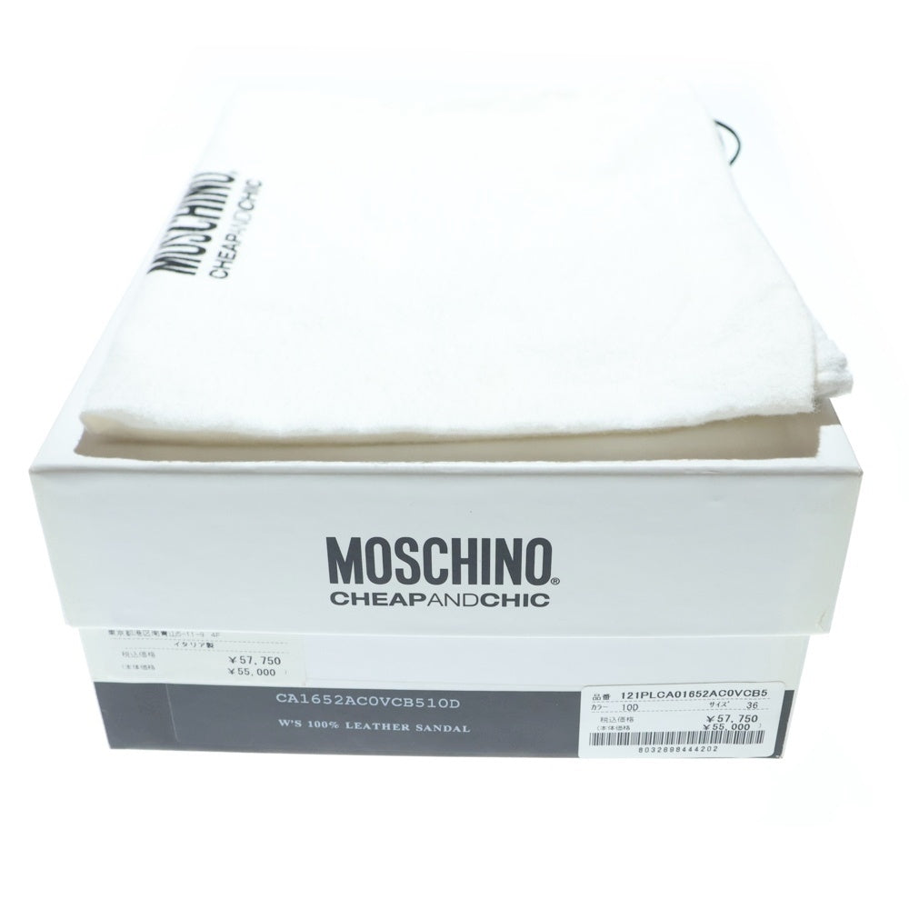 MOSCHINO(モスキーノ) Cheap&Chic チープ&シック ヒール パンプス ベージュ/ブラック 36 レディース