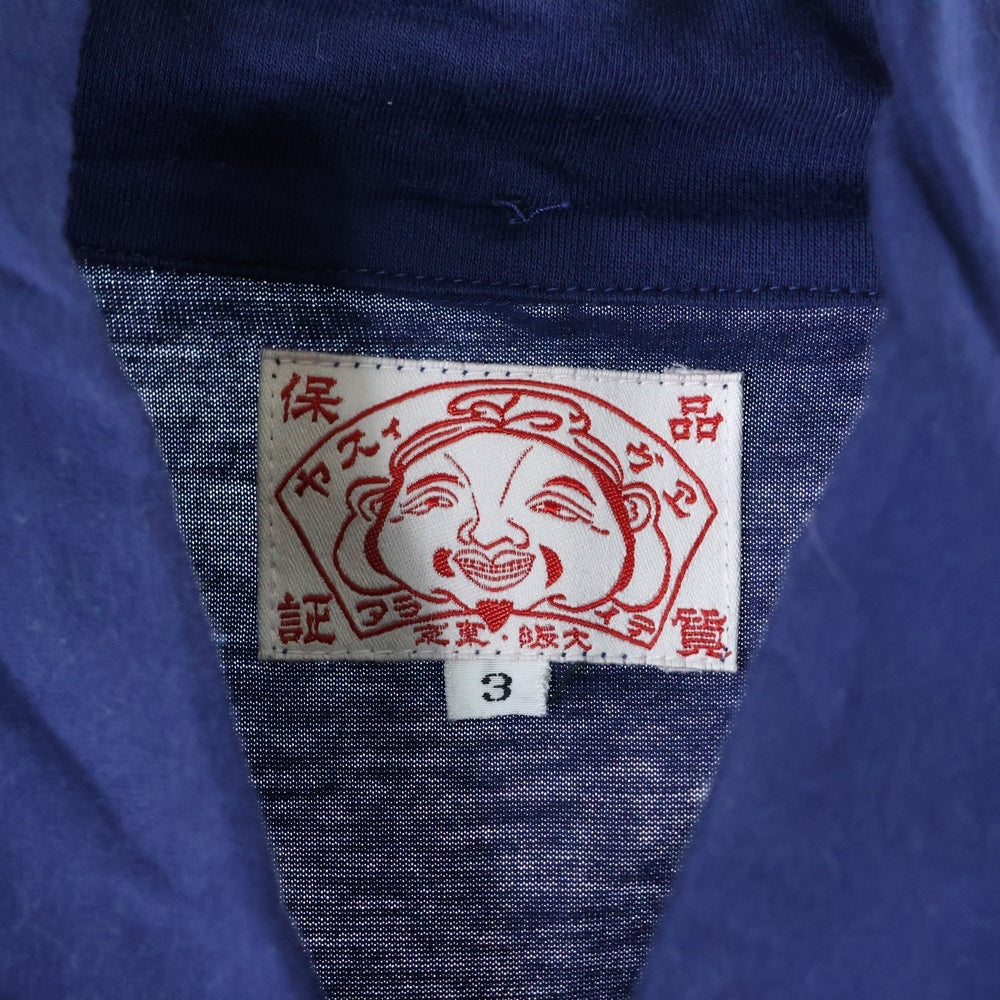 EVISU(エビス) カモメ ボタンダウン 半袖シャツ ポロシャツ ネイビー
