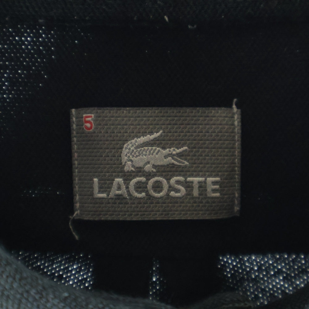 LACOSTE(ラコステ) ロゴ刺繍 ポロシャツ ブラック