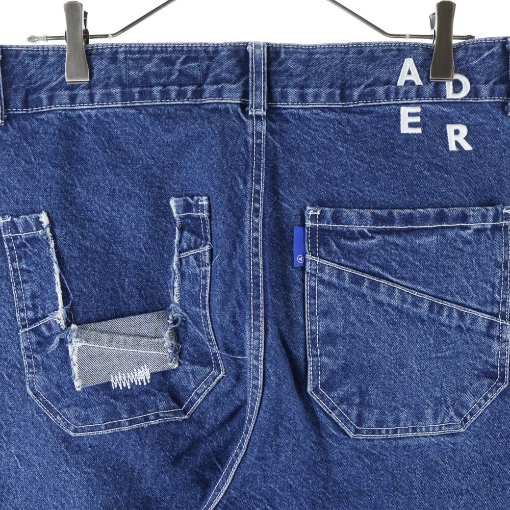 ADER ERROR(アーダーエラー) 18AW 切りっぱなし デニムパンツ インディゴ