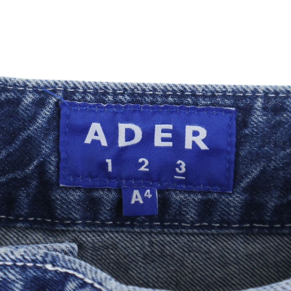 ADER ERROR(アーダーエラー) 18AW 切りっぱなし デニムパンツ インディゴ