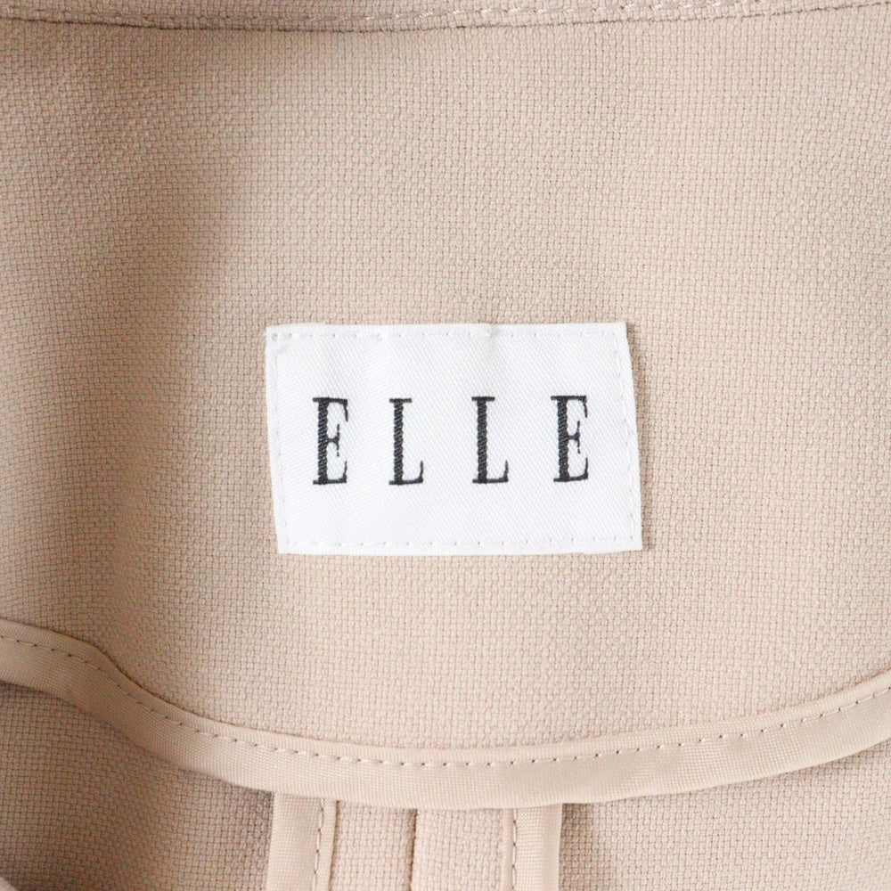 NO BRAND(ノーブランド) ELLE スプリング コート ボタンレス ピンク
