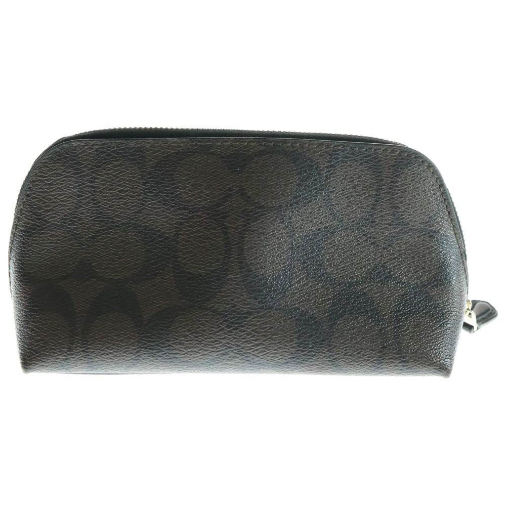 COACH(コーチ) シグネチャー コスメティック ポーチ ブラウン F53385