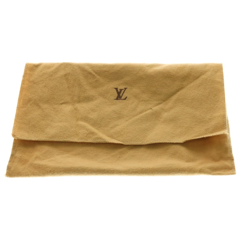 LOUIS VUITTON(ルイヴィトン) ポシェットアクセソワール モノグラム PVC レザー アクセサリーポーチ ハンドバッグ ゴールド金具 ブラウン