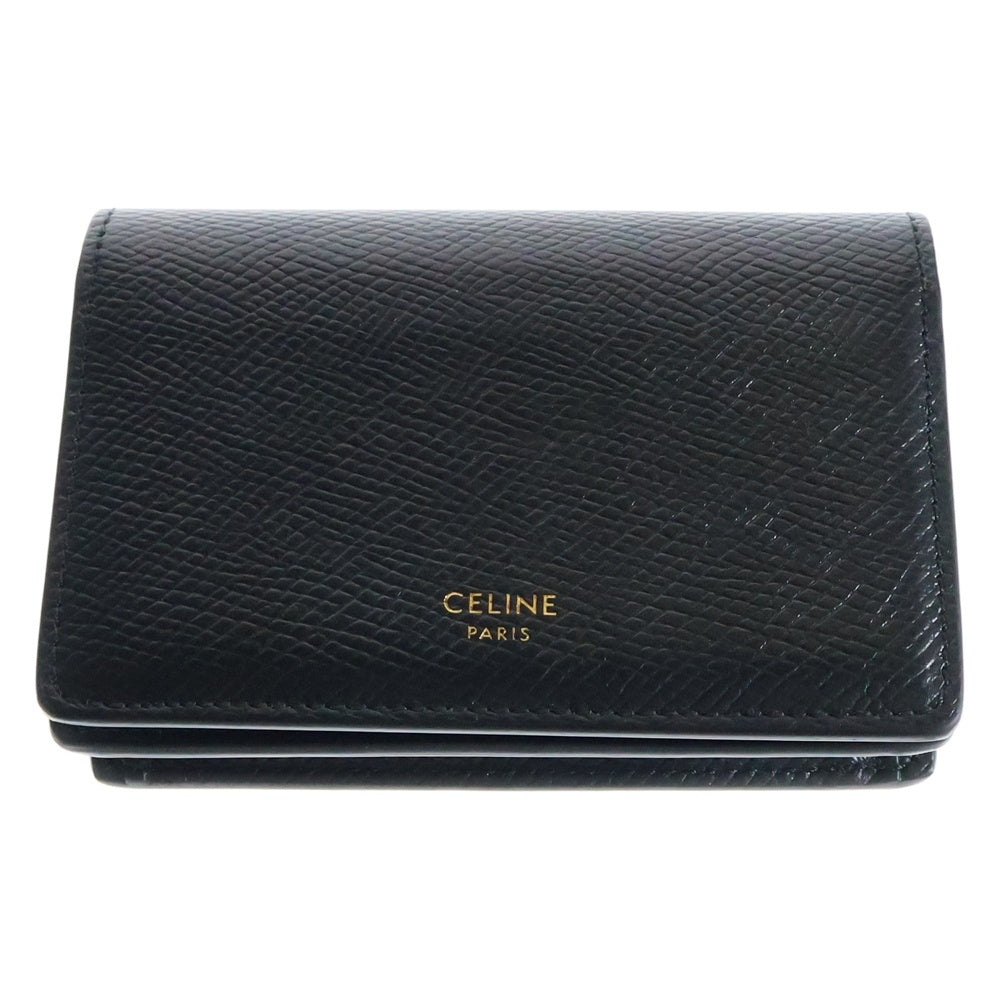 CELINE(セリーヌ) カードケース ブラック レザー 名刺入れ