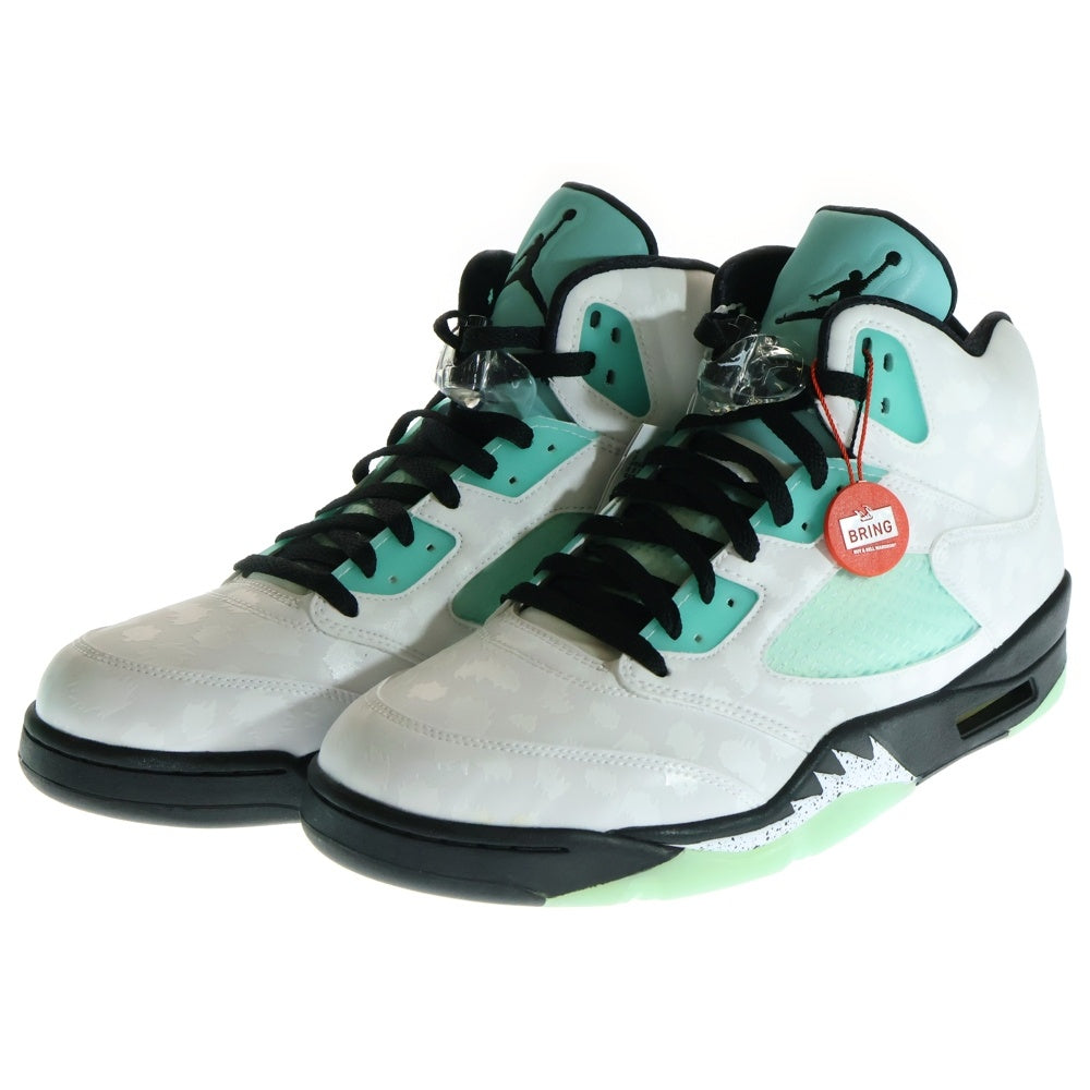 NIKE(ナイキ) AIR JORDAN 5 RETRO SNGL DY エアジョーダン5 レトロ ハイカットスニーカー ホワイト/ブルー US11/29cm