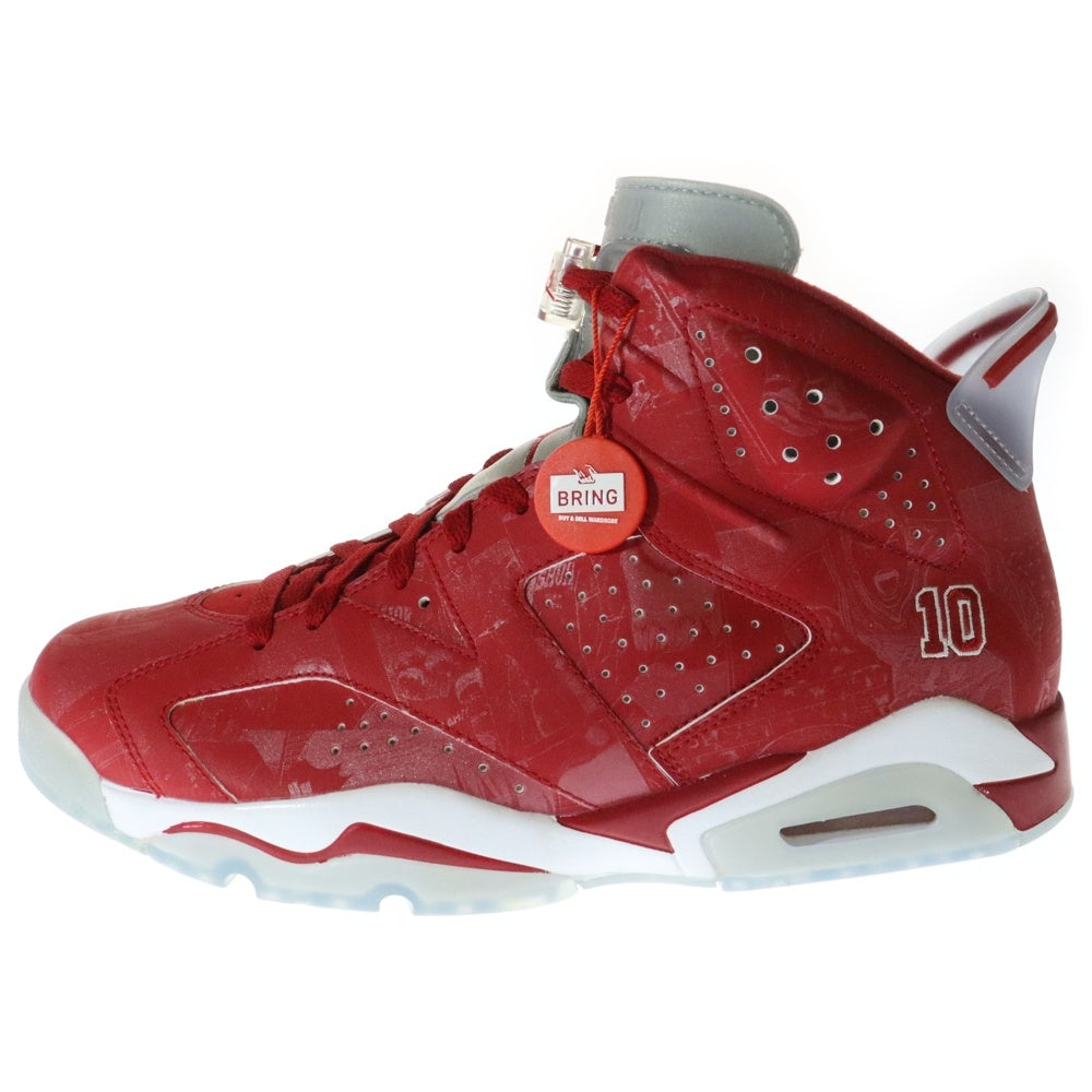NIKE(ナイキ) ×SLAM DUNK AIR JORDAN 6 RETRO スラムダンク エアジョーダン6 ハイカットスニーカー レッド US11/29cm