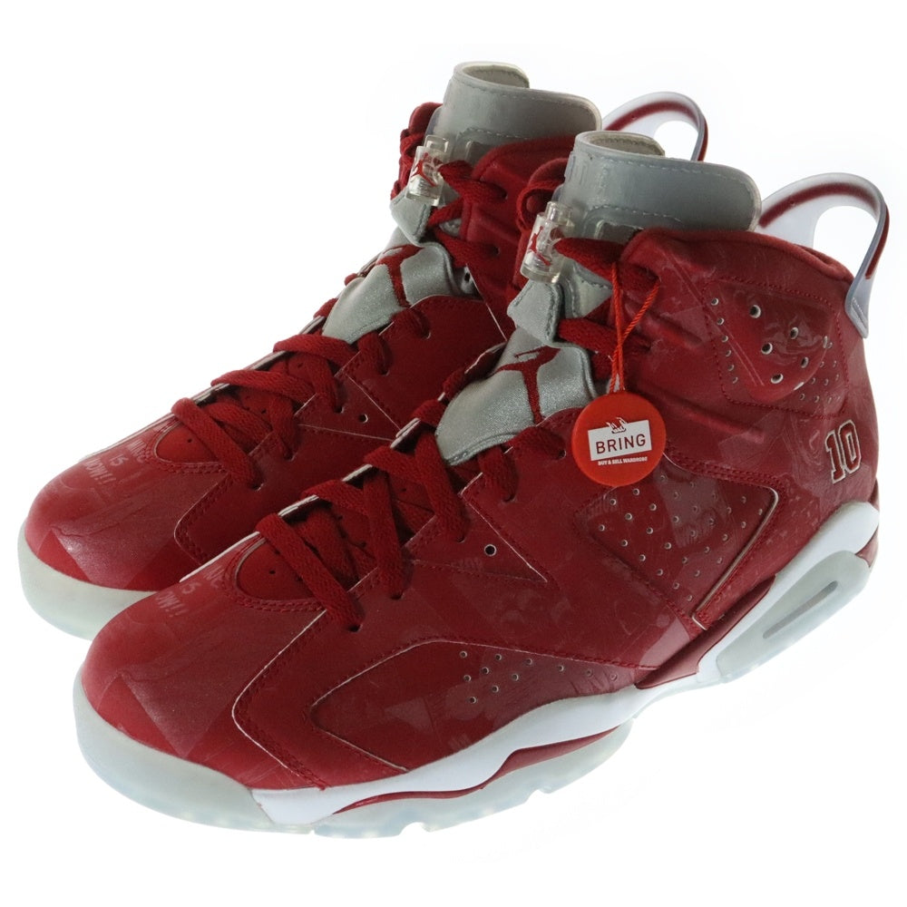 NIKE(ナイキ) ×SLAM DUNK AIR JORDAN 6 RETRO スラムダンク エアジョーダン6 ハイカットスニーカー レッド US11/29cm
