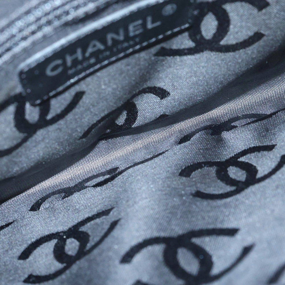 CHANEL(シャネル) カンボンライン ワンショルダーバッグ ベージュ/ブラック ラムスキン SV金具