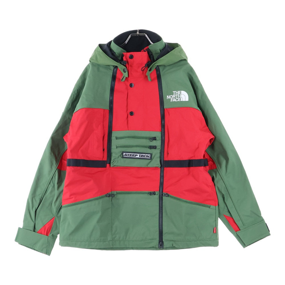 SUPREME(シュプリーム) 16SS ×THE NORTH FACE Steep Tech Hooded Jacket NP01601I ザノースフェイス スティープテック ジップアップジャケット カーキ/レッド