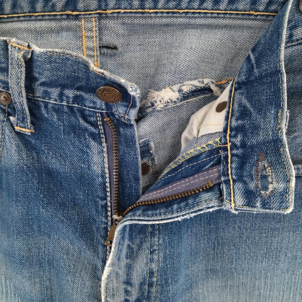 Levi's(リーバイス) 50s VINTAGE 551ZXX ボタン裏K GRIPPER ジッパー ヴィンテージ デニムパンツ インディゴ ブルー