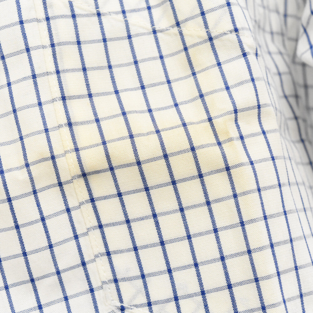 Paul Smith LONDON(ポールスミス ロンドン) コットン チェック 長袖シャツ ホワイト/ブルー