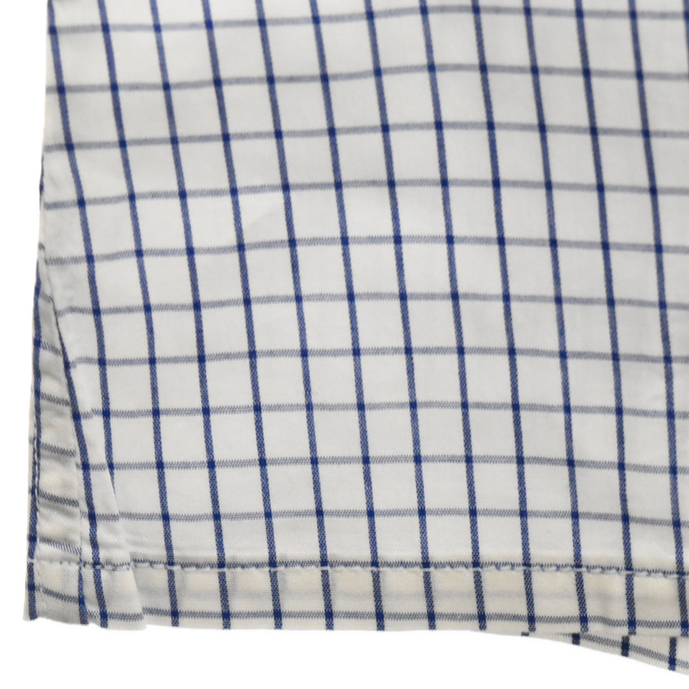 Paul Smith LONDON(ポールスミス ロンドン) コットン チェック 長袖シャツ ホワイト/ブルー
