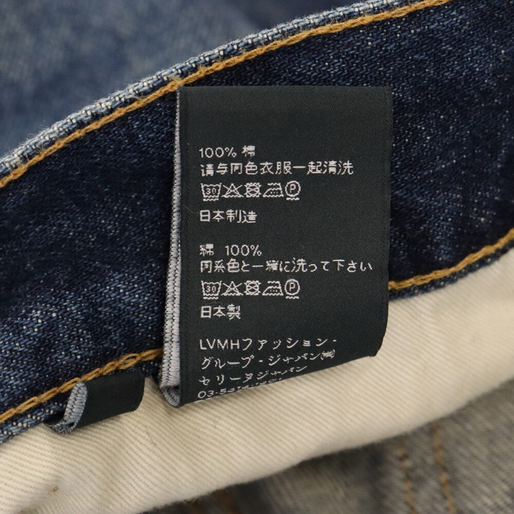 CELINE(セリーヌ) 22SS デストロイ加工 ポリージーンズ ニークラッシャーデニム パンツ ボトムス インディゴ