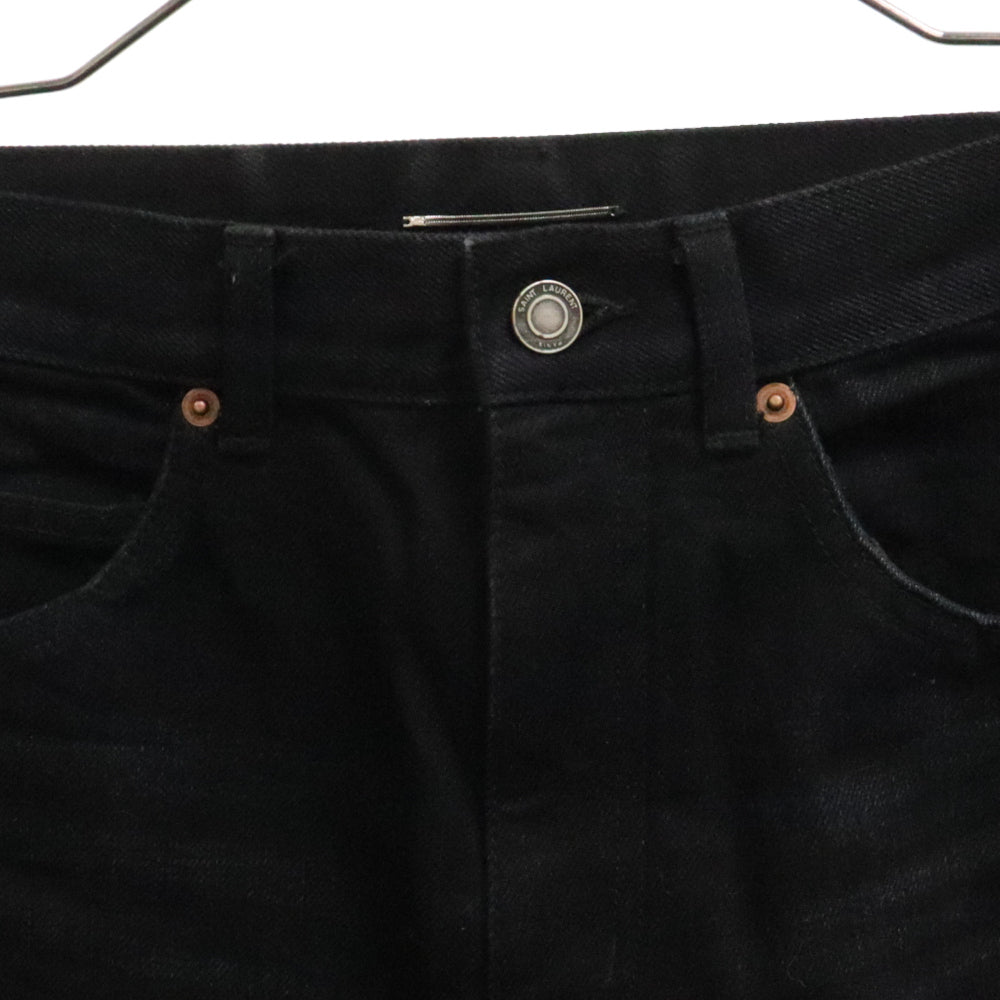 SAINT LAURENT PARIS(サンローランパリ) High Waist Black Denim Pants 730605 Y954S ハイウエスト ブラックデニムパンツ ジーンズ