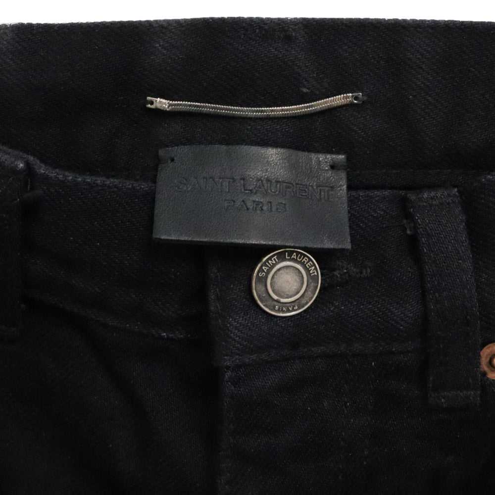 SAINT LAURENT PARIS(サンローランパリ) High Waist Black Denim Pants 730605 Y954S ハイウエスト ブラックデニムパンツ ジーンズ