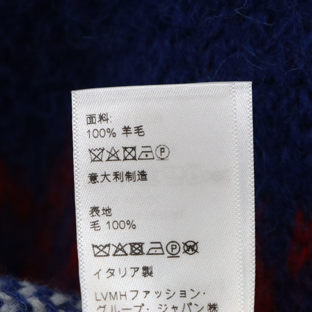 CELINE(セリーヌ) 22AW フェアアイル ボクシーロゴニットクルーネックセーター 長袖セーター 2AA80628S ブルー
