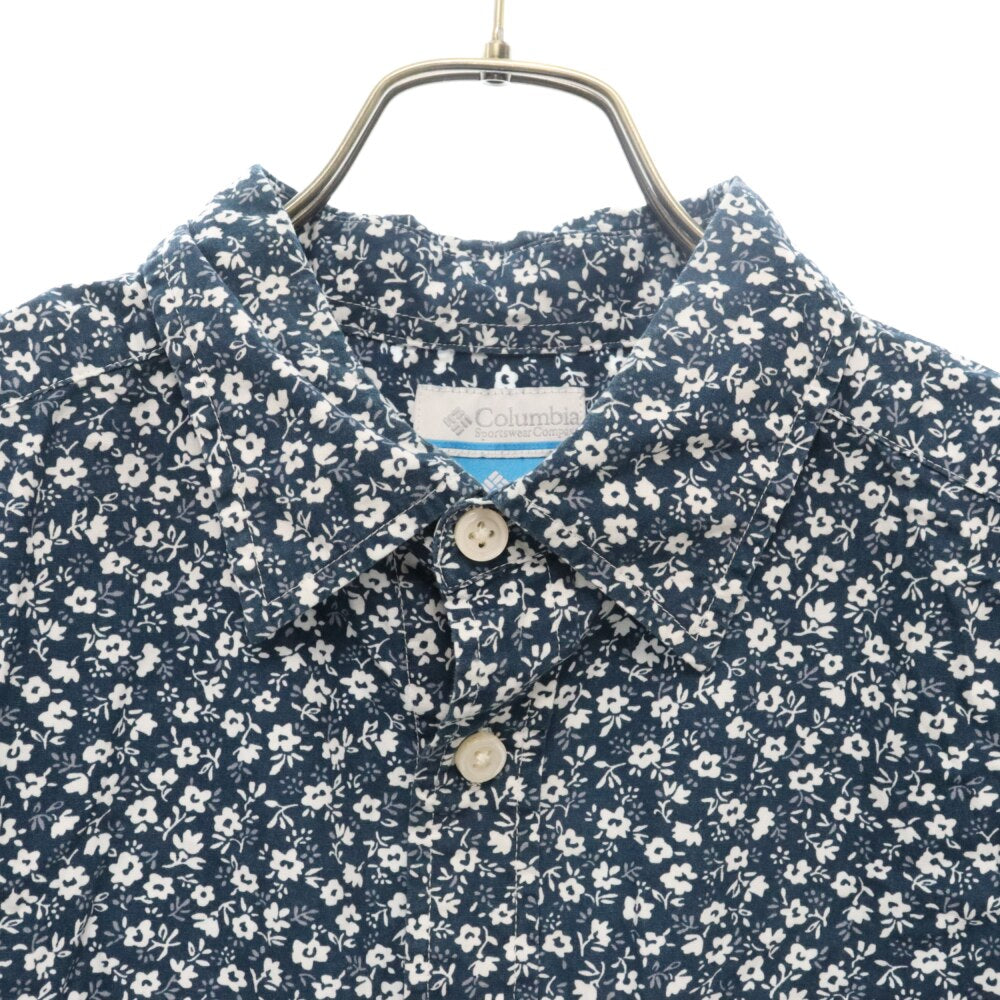 Columbia(コロンビア) Lokai Lake S/S Shirt ロカイ レイク 花柄 半袖シャツ ネイビー PM7911