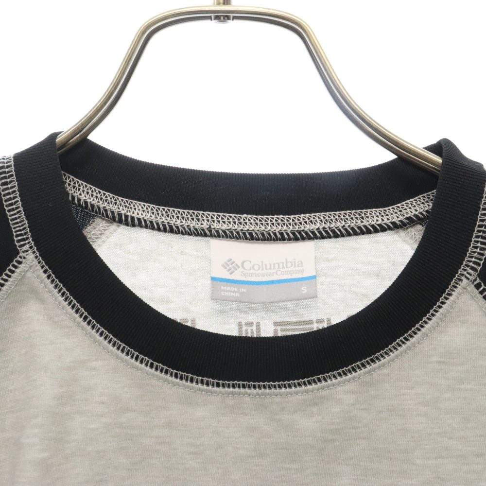 Columbia(コロンビア) 7分丈 ラグラン ロゴプリントTシャツ カットソー グレー PM2609